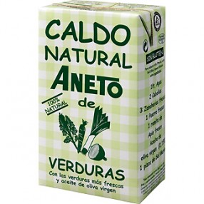 ANETO caldo natural de verduras envase 1 L